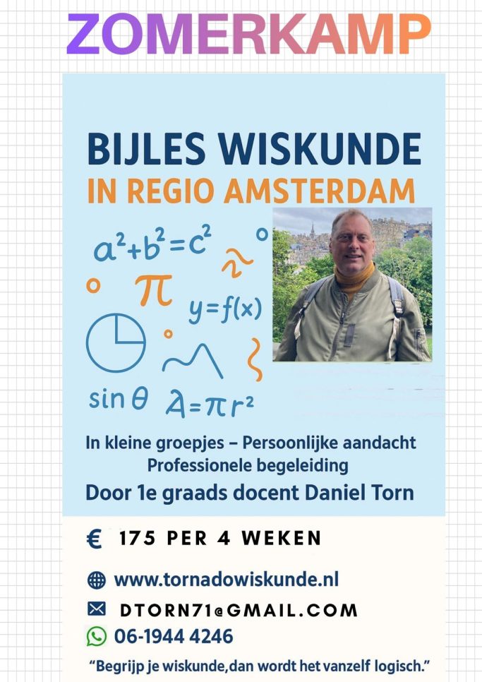Zomercursus wiskunde Zomerkamp wiskunde